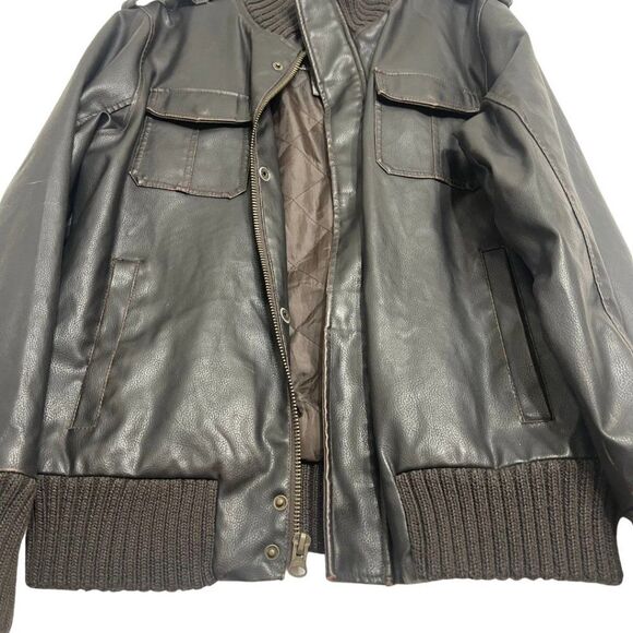 Dakota | Vintage Men's Brown Zip and Button Jacket with Pockets Size Large. - Picture 16 of 16